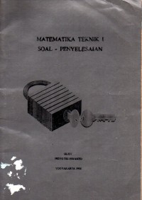 Image of MATEMATIKA TEKNIK 1 SOAL PENYELESAIAN