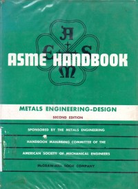 Image of ASME handbook metals engineering design