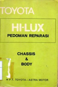 Image of HI-LUX pedoman Reparasi Chassis & Body